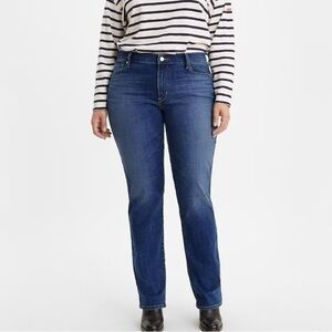 Levi’s Plus Size Mid Rise Straight Leg Jeans 22 / 36W 30L